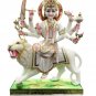 30" Marble Goddess Durga Maa Handicraft Statue Navratri Special Gift Decor E1437