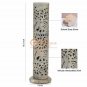 10.5" Marble Candle & Incense Stick Storage Lattice Intricate Work Home Decor