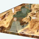 Epoxy Resin Live Edge Dining,Conference Table Top Handmade Collectible Furniture