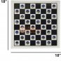 Marble Chess Set With Chess Pieces Inlaid Lapis Stone Yin and Yang Handmade Arts