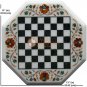 Marble White Chess Lover Chess Set Indoor Game Carnelian Marquetry Floral Decor