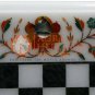 Marble White Chess Lover Chess Set Indoor Game Carnelian Marquetry Floral Decor