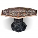 5'x5' Inlaid Big Table Top Octagonal Shape Exclusive Semi Precious Pietra Dura