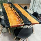 Epoxy Dining custom resin river table top, resin din table, epoxy din table Tops