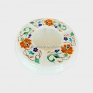 4" Marble Smoking Ashtray Hakik Malachite Inlay Precious Art Gift For Men H4490 4" Marble Smoking Ashtray Hakik Malachite Inlay Precious Art Gift For Men H4490