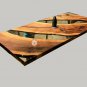 Clear Resin River Wooden Epoxy Dining Conference Table Top Handmade Furniture