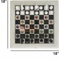 Handmade White Marble Chess Set With Chess Pieces Multi Stone Yin and Yang Arts