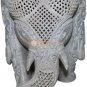 12" Handmade Soapstone Jumbo Elephant Sculpture Filigree Art Veterans Eve Gifts
