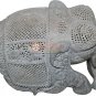 12" Handmade Soapstone Jumbo Elephant Sculpture Filigree Art Veterans Eve Gifts