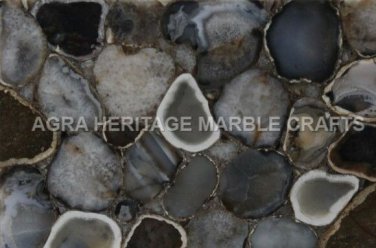 4'x2' Marble Counter Height Table Top Wild Agate Stone Woth LED Light Decor E238