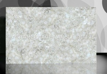 4'x2' White Quartz Marble Dining Restaurant Table Top Backlit Inlay Decor E230