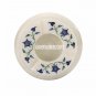 4" Marble Big Ashtray Cigar Cigarette Lapis Inlay Marquetry Gift Man Decor H3657