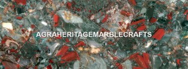 Bloodstone Marble Hallway Large Table Top Random Inlay Work Decor Outdoor H5613