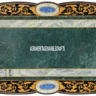 Marble Big Dining Table Top Pietra Dura Real Inlay Occasional Patio Decor H3866