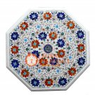 24" Marble Top Coffee Center Table Top Multi Inlay Floral Stunning Design H027 24" Marble Top Coffee Center Table Top Multi Inlay Floral Stunning Design H027