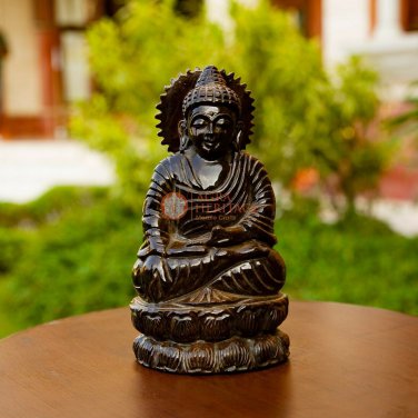 Handmade Tiger Eye Real Stone Buddha Statue Handmade Religious Statue Decor Arts