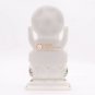 White Marble Handmade Decorative Idol Ganesha Ji Sculpture Multi Stone Art Decor
