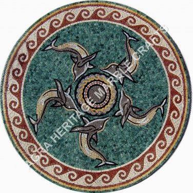 30" White Marble Coffee Bedroom Table Top Mosaic Inlay Fish Art Patio Decor E916