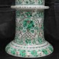 White Handicraft Marble Flower Vase Malachite Collectible Floral Art Decor E1397