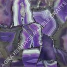 24" Purple Agate Marble Coffee Console Table Top Random Stone Hallway Decor E244
