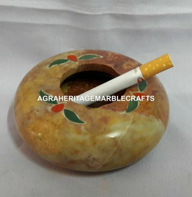 4" Marble Decorative Art Ashtray For Cigar Cigarette Ash Corporate Gifts H4313
