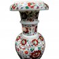 White Marble Handmade Flower Organizer Vase Multi Stone Floral Arts Living Decor