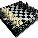 18"X18" Marble Custom Chess Side Table Top Inlay Fine Home Interior Decor 18"X18" Marble Custom Chess Side Table Top Inlay Fine Home Interior Decor