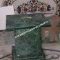 7'x3' Green Marble Fluorite Dining Top Table With Stand Handmade Art Decor E435