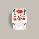 White Trinket Jewelry Custom Box Carnelian Floral Pietradura Art Love Gift Decor White Trinket Jewelry Custom Box Carnelian Floral Pietradura Art Love Gift Decor