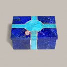 Handmade Marble Jewelry Vintage Box Lapis Inlaid Gemstone Loves Gift Her Decor Handmade Marble Jewelry Vintage Box Lapis Inlaid Gemstone Loves Gift Her Decor