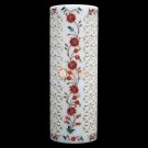 Marble White Collectible Flower Storage Vase Carnelian Marquetry Floral Art Deco Marble White Collectible Flower Storage Vase Carnelian Marquetry Floral Art Deco