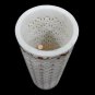 Marble White Collectible Flower Storage Vase Carnelian Marquetry Floral Art Deco