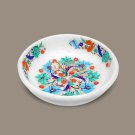 Marble White Fruit Organizer Bowl Malachite Semi Precious Inlay Design Home Deco Marble White Fruit Organizer Bowl Malachite Semi Precious Inlay Design Home Deco
