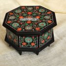 8''x8''x4'' Marble Belgium Trinket Box Marquetry Gemstone Inlay Decor Gift H3782 8''x8''x4'' Marble Belgium Trinket Box Marquetry Gemstone Inlay Decor Gift H3782
