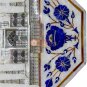 12" Marble White Wall Tile Traditional Taj Mahal Inlay Floral Art Hallway Decor