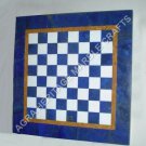 15" Coffee Marble Top Chess End Table Lapis Handmade Inlay Hallway Deor H4701A 15" Coffee Marble Top Chess End Table Lapis Handmade Inlay Hallway Deor H4701A