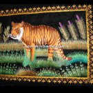 Zardozi Wall Hanging Handmade Lion Design Golden Yarn Work Hallway Decor H4485 Zardozi Wall Hanging Handmade Lion Design Golden Yarn Work Hallway Decor H4485