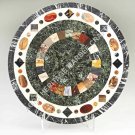 42" Marble Round Dining Center Top Table Multi Mosaic Stone Hallway Decor H4973B