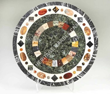 42" Marble Round Dining Center Top Table Multi Mosaic Stone Hallway Decor H4973B