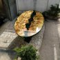 Amazing Epoxy Resin Handmade Black River Dining Table Top, Office Desk Furniture