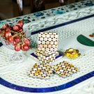Modern Design Coffee Mug Holder Coaster Set With Plate Mop Inlaid Mosaic Decor Modern Design Coffee Mug Holder Coaster Set With Plate Mop Inlaid Mosaic Decor