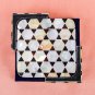 Modern Design Coffee Mug Holder Coaster Set With Plate Mop Inlaid Mosaic Decor