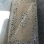 8'x4' Exclusive Marble Yellowish Restaurant Side Table Top Sea Shell Inlay E863B