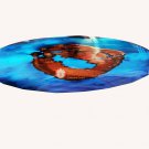 Sky Blue epoxy table, Round Dining Table, Round epoxy resin table, Custom Decor