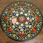 27" Marble Round Coffee Table Top Lapis Lazuli Carnelian Turquoise Inlay E1669