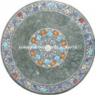 Granite Marble Coffee Table Top Marquetry Inlay Micro Mosaic Furniture Art H2431