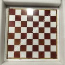 18" Marble Chess Table Top Handmade Art Chess Lovers Gift Outdoor Decor E1451