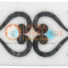 12"x4" Marble White Handmade Wall Decor Tile Multi Stone Italian Art Home Decor