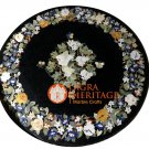 30" Marble Coffee Center Top Table Grapes Floral Inlay Marquetry Patio Gift E593