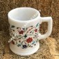White Marble Wine Glass Cup Multi Inlay Floral Arts Gift Home Decorative E1224